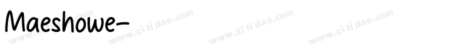 Maeshowe字体转换