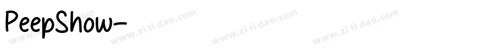 PeepShow字体转换