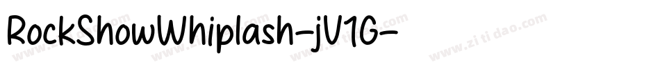 RockShowWhiplash-jV1G字体转换