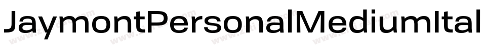 JaymontPersonalMediumItalic-lamq字体转换