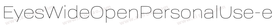 EyesWideOpenPersonalUse-egwB字体转换