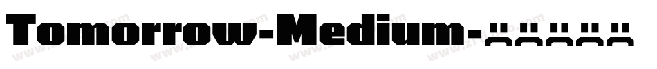 Tomorrow-Medium字体转换