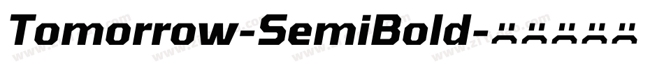 Tomorrow-SemiBold字体转换