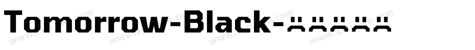 Tomorrow-Black字体转换