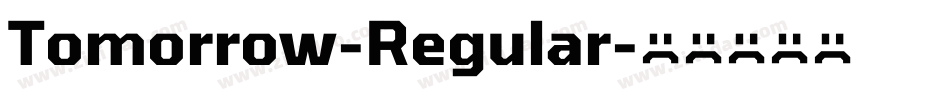Tomorrow-Regular字体转换