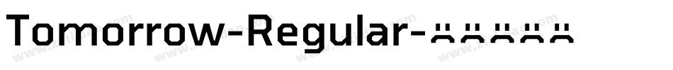 Tomorrow-Regular字体转换