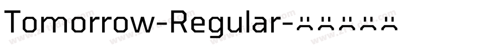 Tomorrow-Regular字体转换