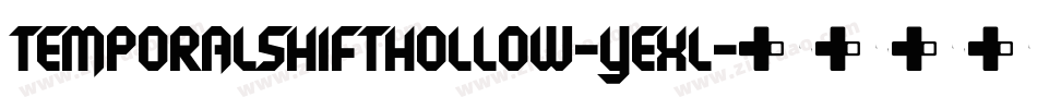 TemporalShiftHollow-YEXL字体转换