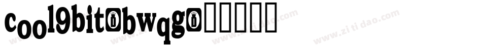 Cool9bit-BWqG字体转换