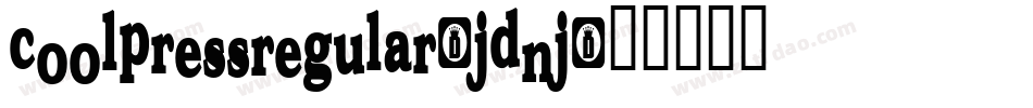 CoolPressRegular-JDnj字体转换