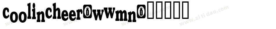 CoolinCheer-wWmn字体转换