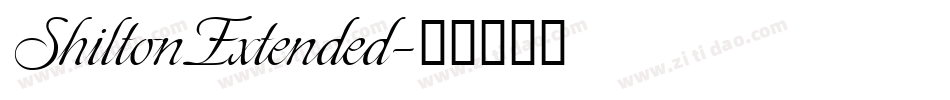 ShiltonExtended字体转换