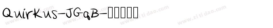 Quirkus-JGqB字体转换