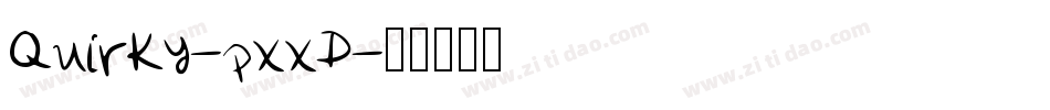 Quirky-pxxD字体转换