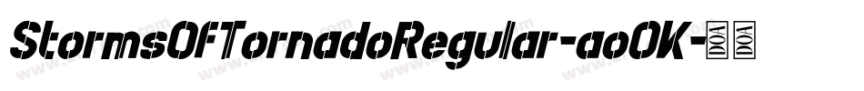 StormsOfTornadoRegular-ao0K字体转换