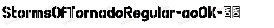 StormsOfTornadoRegular-ao0K字体转换