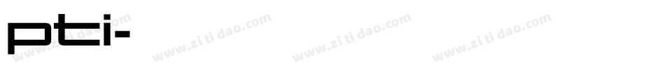 pti字体转换