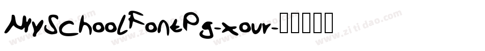 MySchoolFontPg-xovr字体转换