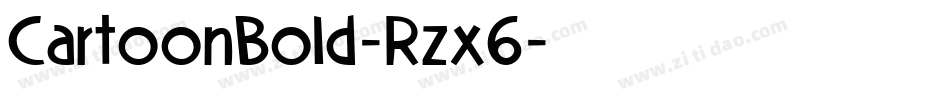 CartoonBold-Rzx6字体转换