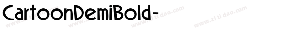 CartoonDemiBold字体转换