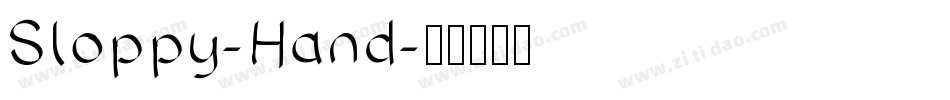 Sloppy-Hand字体转换