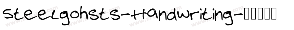 Steelgohsts-Handwriting字体转换