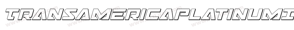 TransAmericaPlatinumItalic-Ov3d字体转换