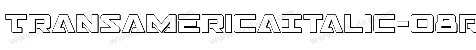 TransAmericaItalic-o8rx字体转换
