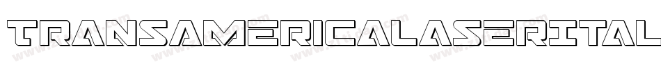 TransAmericaLaserItalic-0X2d字体转换