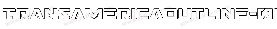 TransAmericaOutline-Wg1Y字体转换