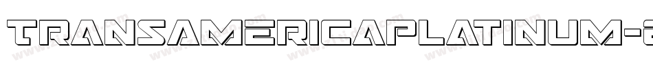 TransAmericaPlatinum-EnK9字体转换