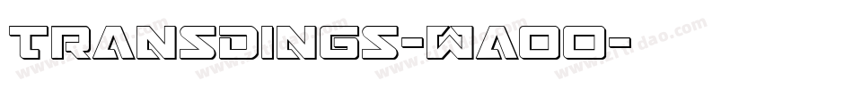 Transdings-WaoO字体转换