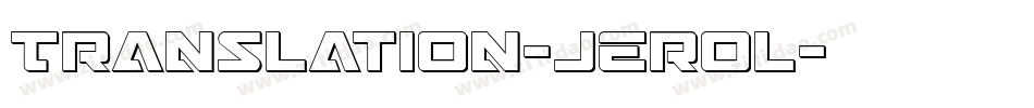 Translation-jErol字体转换