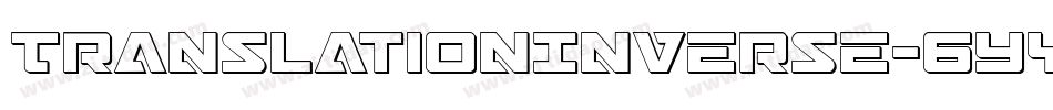 TranslationInverse-6Yylo字体转换
