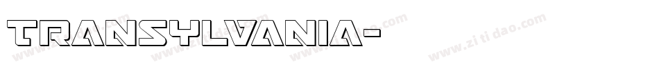 Transylvania字体转换