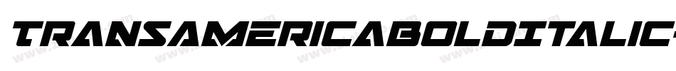 TransAmericaBoldItalic-KrYX字体转换