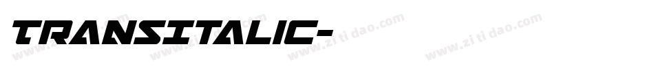 TransItalic字体转换