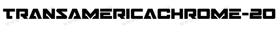 TransAmericaChrome-2oeo字体转换