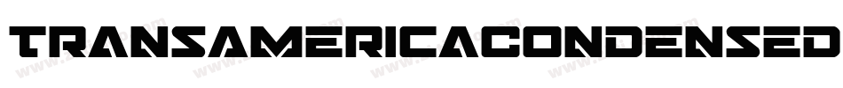 TransAmericaCondensedItalic-7aZ4字体转换
