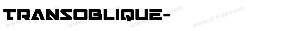 TransOblique字体转换