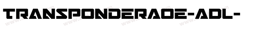 TransponderAoe-ADL字体转换