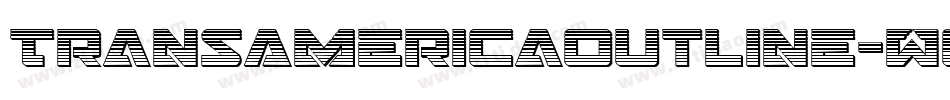 TransAmericaOutline-Wg1Y字体转换