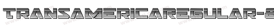 TransAmericaRegular-893n字体转换