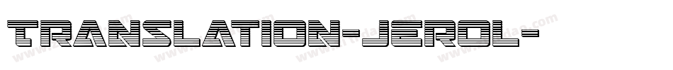 Translation-jErol字体转换