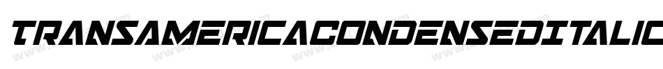 TransAmericaCondensedItalic-7aZ4字体转换