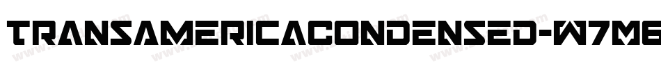 TransAmericaCondensed-w7M6字体转换