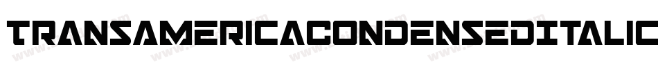 TransAmericaCondensedItalic-7aZ4字体转换