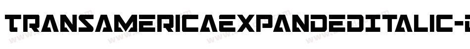 TransAmericaExpandedItalic-dDpZ字体转换