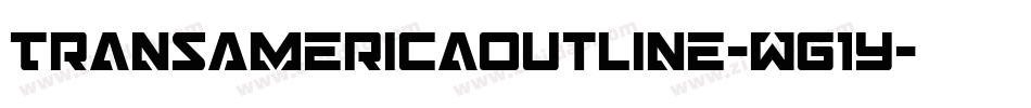 TransAmericaOutline-Wg1Y字体转换