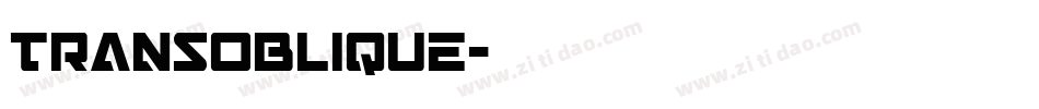 TransOblique字体转换